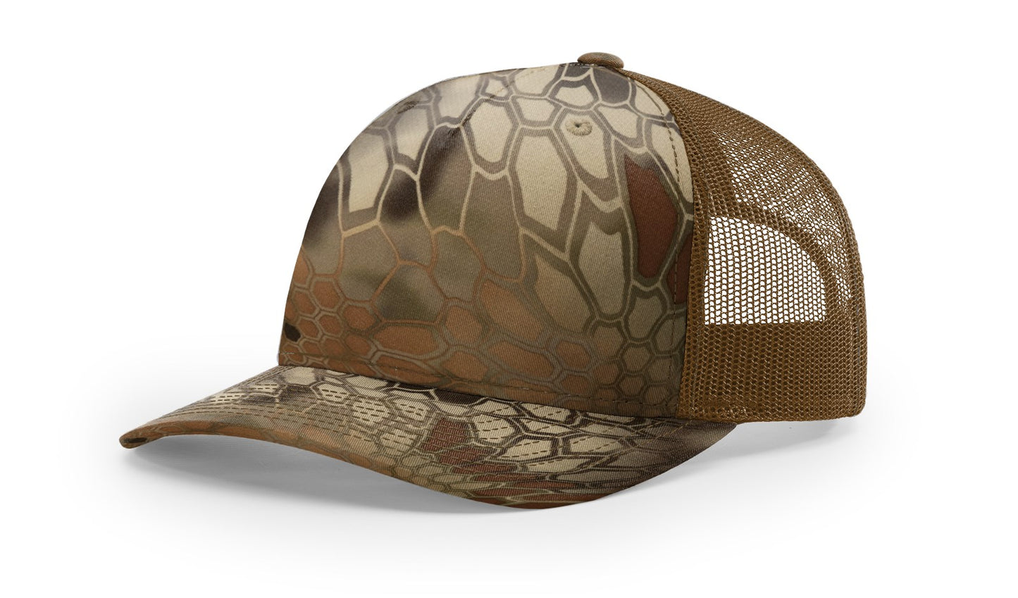 112PFP | PRINTED FIVE PANEL TRUCKER