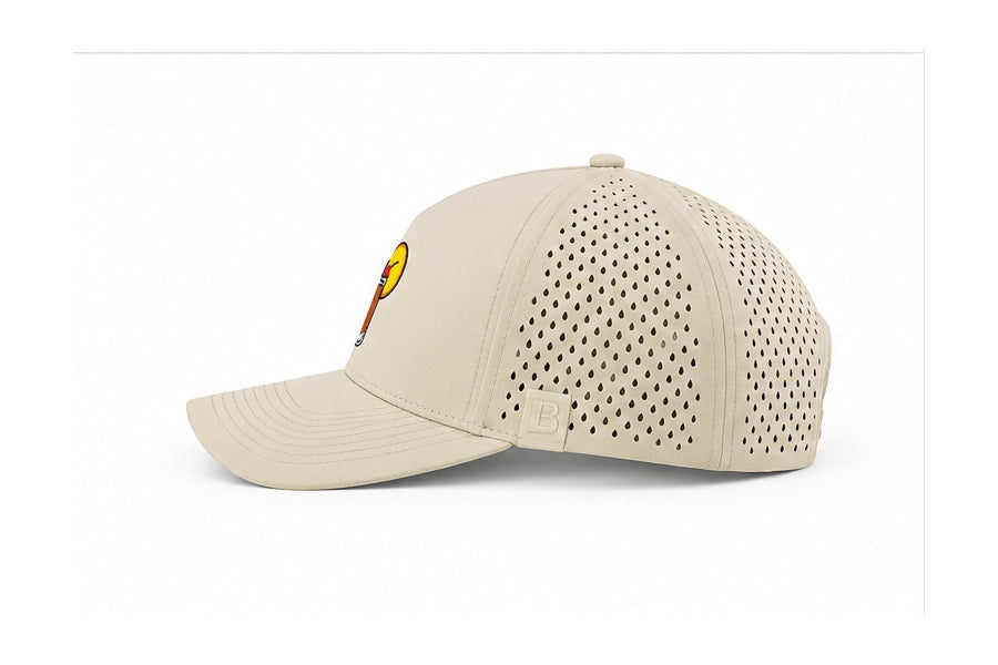 Old Fashion Perforated Performance Hat Khaki