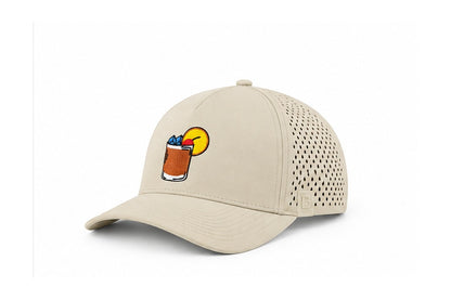 Old Fashion Perforated Performance Hat Khaki