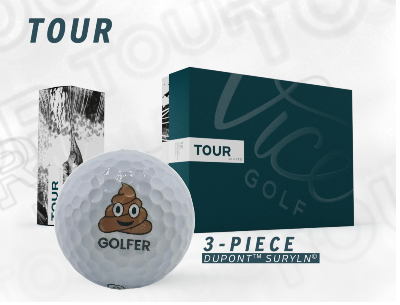 Sh#tty Golfer Ball - Vice Tour